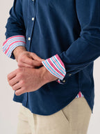 Dark Blue Cord Shirt