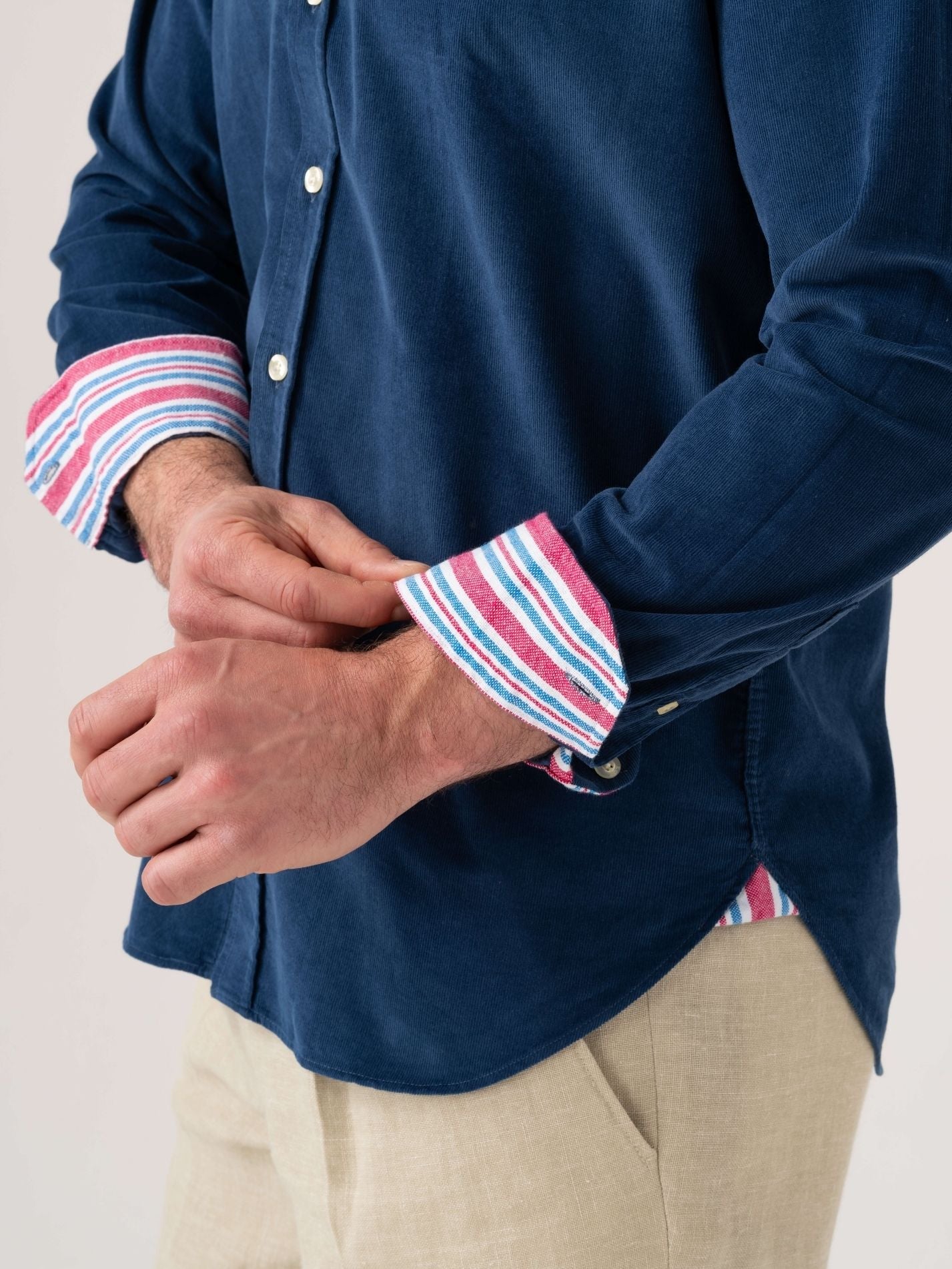 Dark Blue Cord Shirt