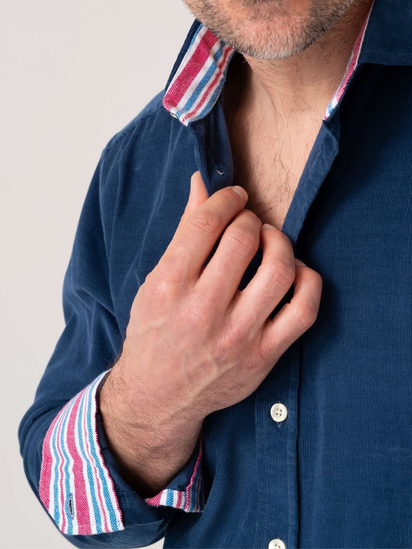 Dark Blue Cord Shirt