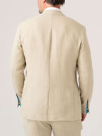 Pale Beige Linen Blazer