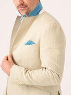 Pale Beige Linen Blazer