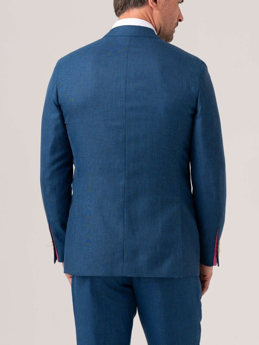 Royal Blue Blazer - Linen, Wool & Silk