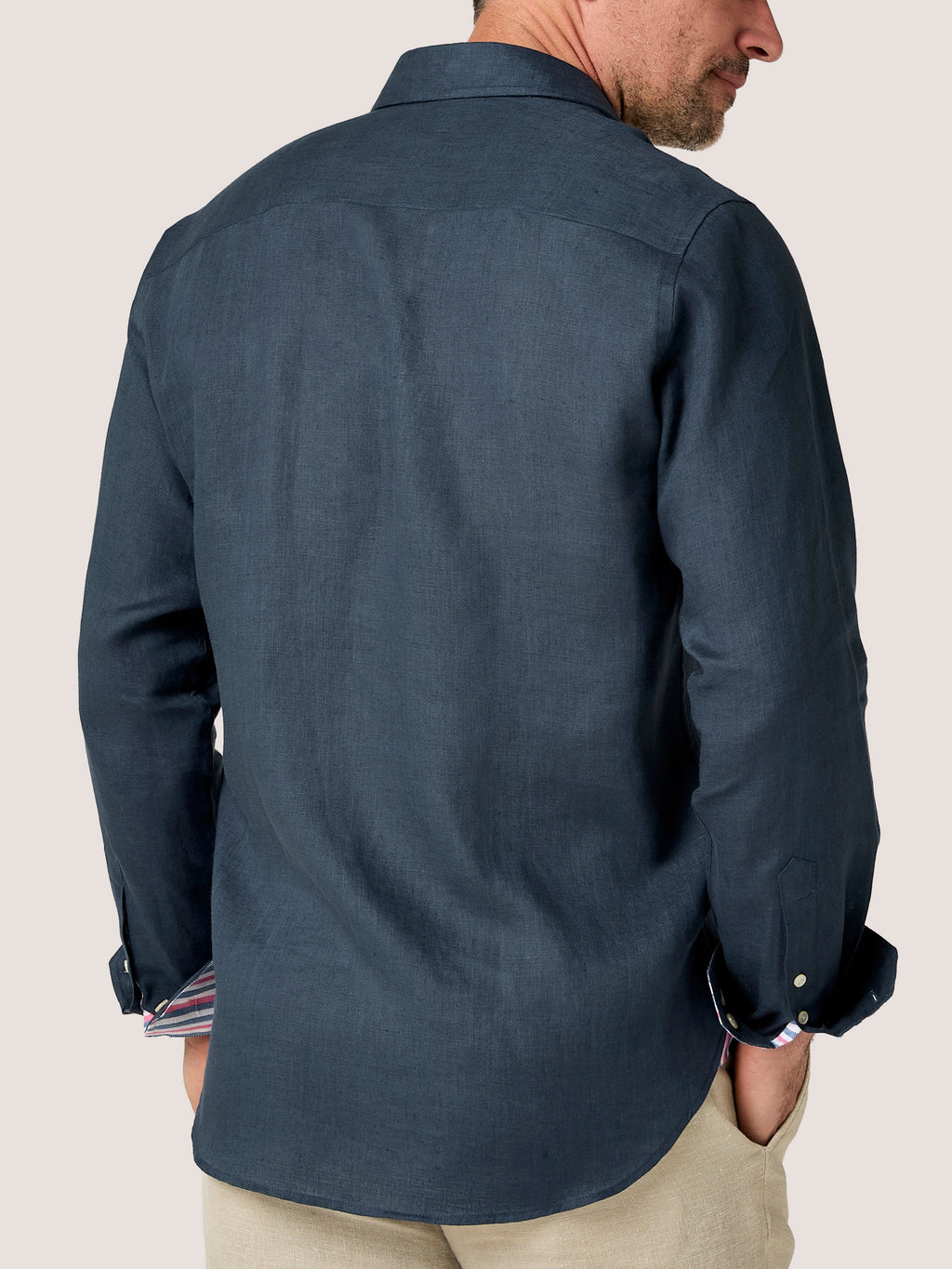 Deep Navy Linen Shirt