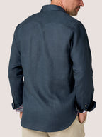 Deep Navy Linen Shirt
