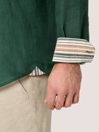 Forest Green Linen Shirt