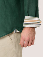 Forest Green Linen Shirt