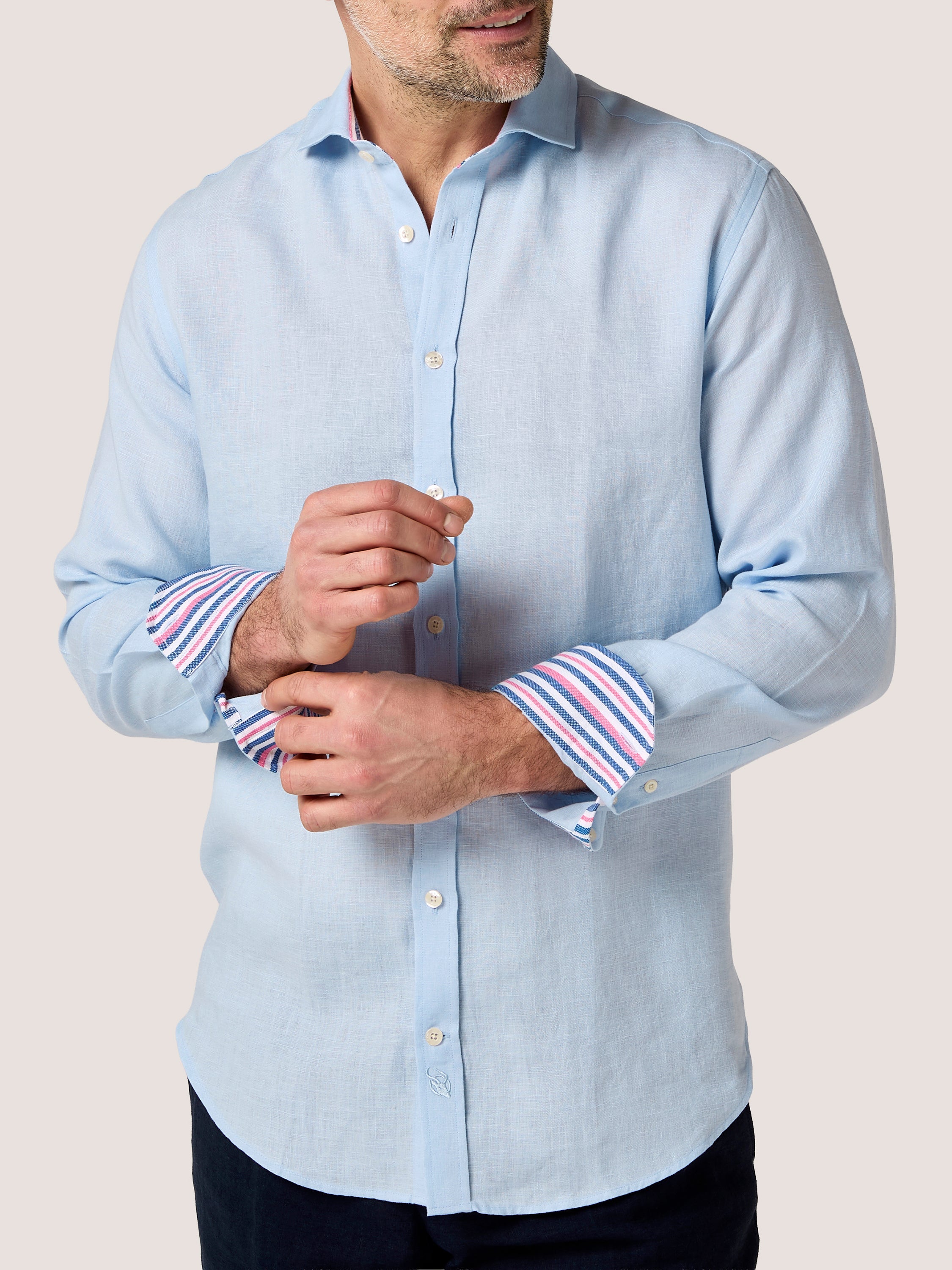 Light Blue Linen Shirt
