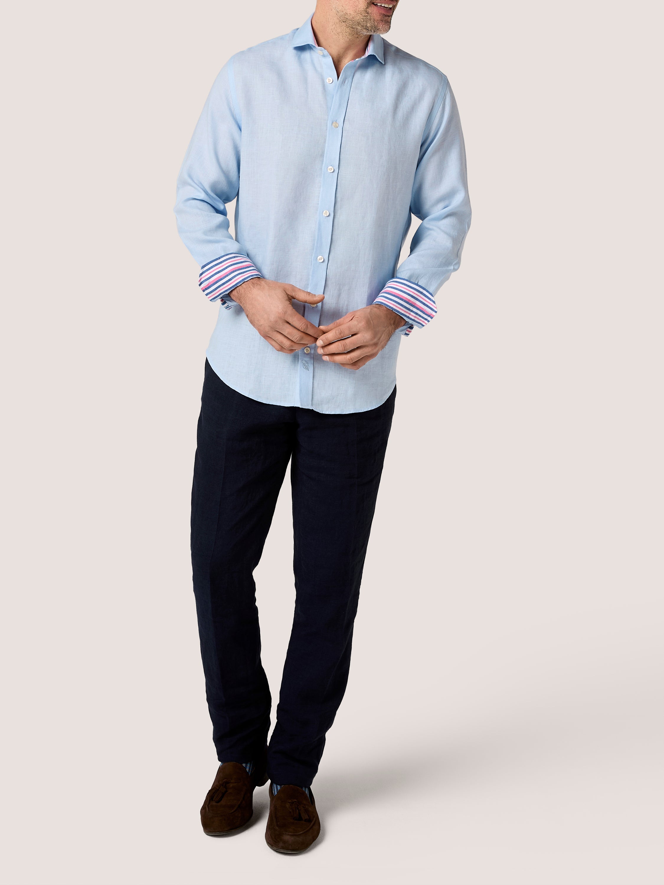 Light Blue Linen Shirt