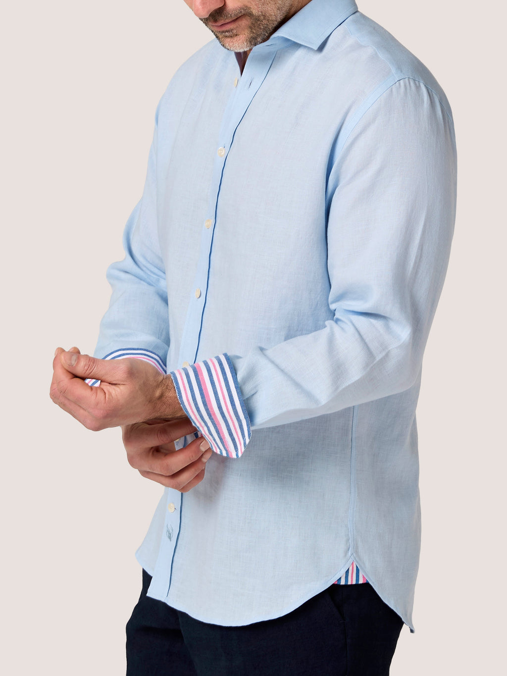 Light Blue Linen Shirt