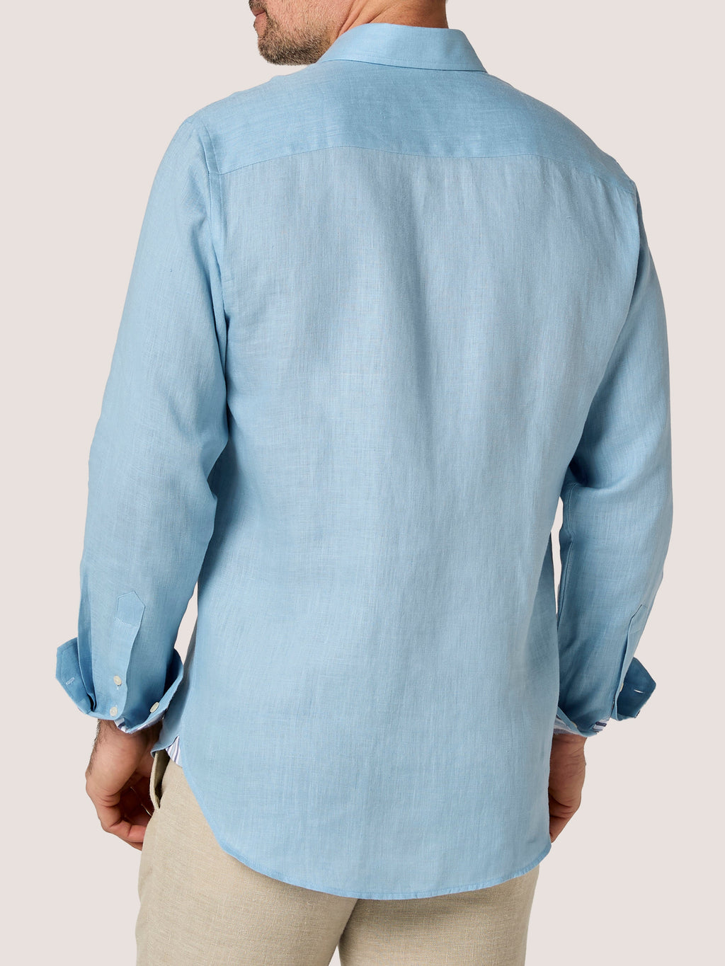 Ocean Blue Linen Shirt