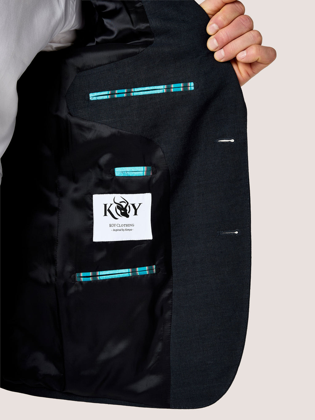 Deep Navy Linen Blazer - PRE ORDER ONLY