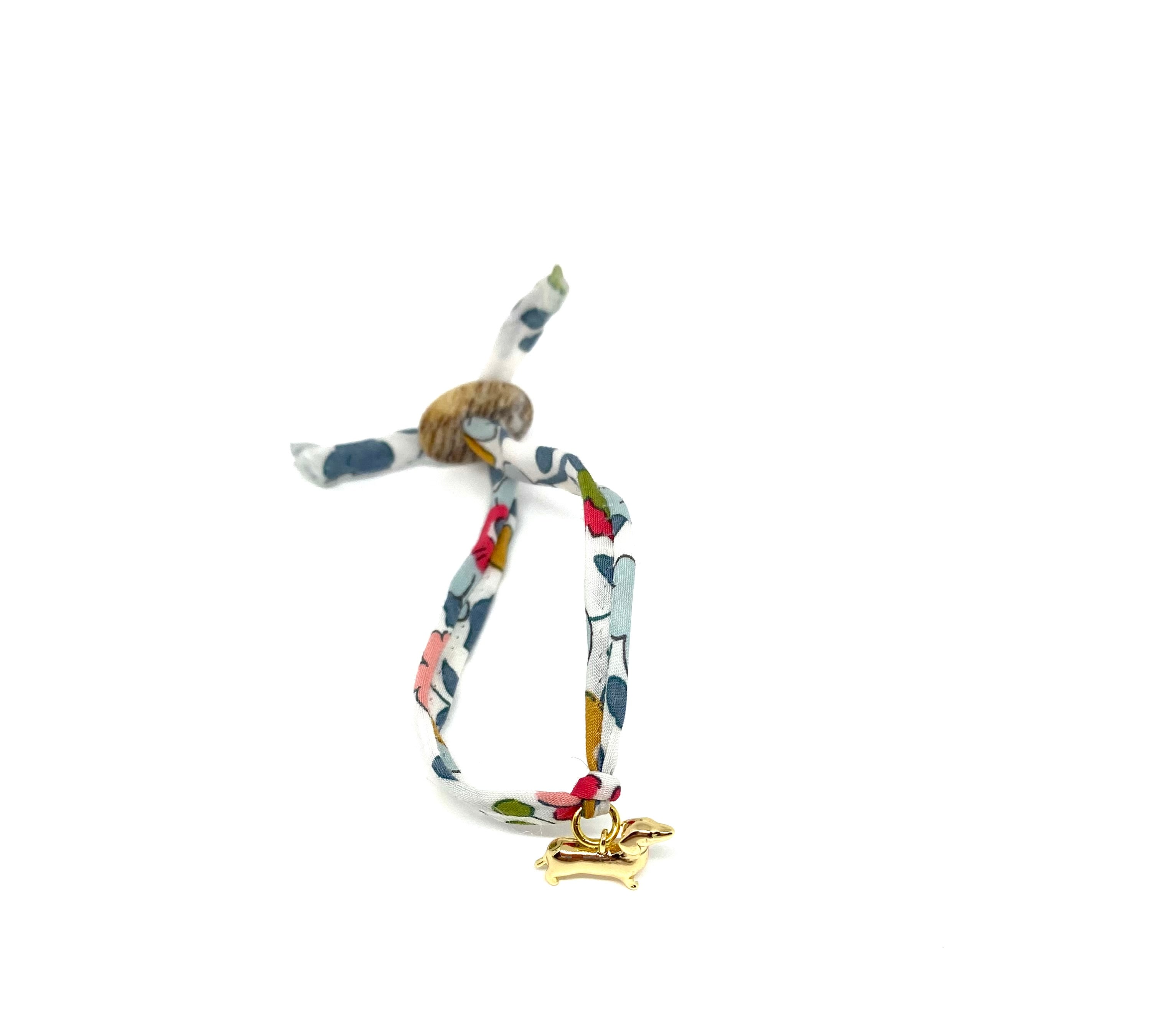 Pretty Liberty of London sausage dog bracelet