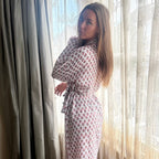 Milly Pink Muslin Dressing Gown