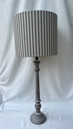 Blue & White Ticking Handmade Lampshade