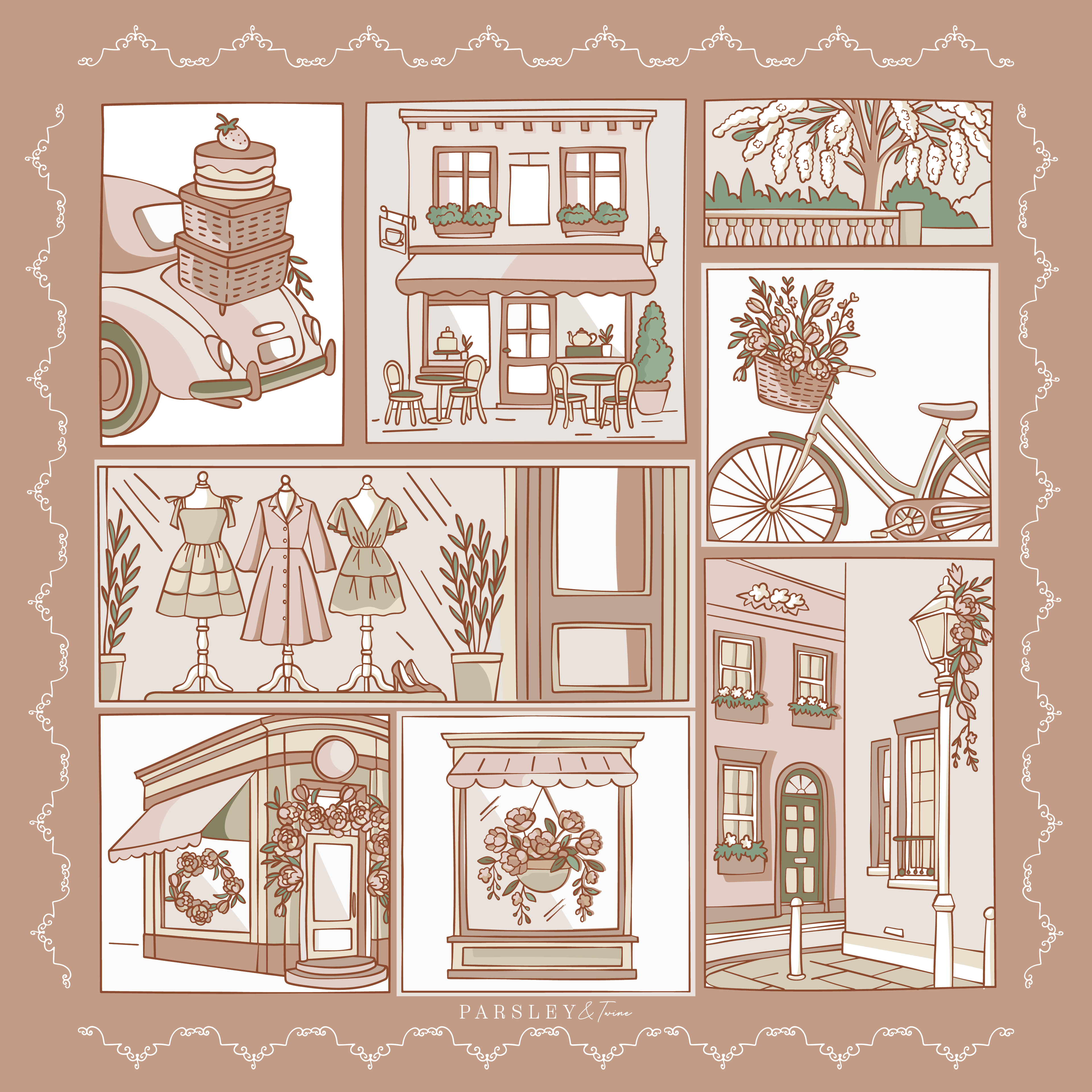 Medium Blush Chelsea Scarf