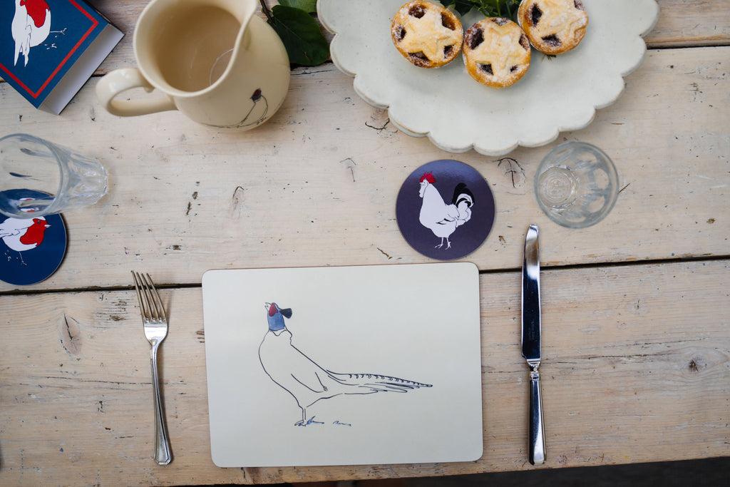 Pheasant Placemats set of four