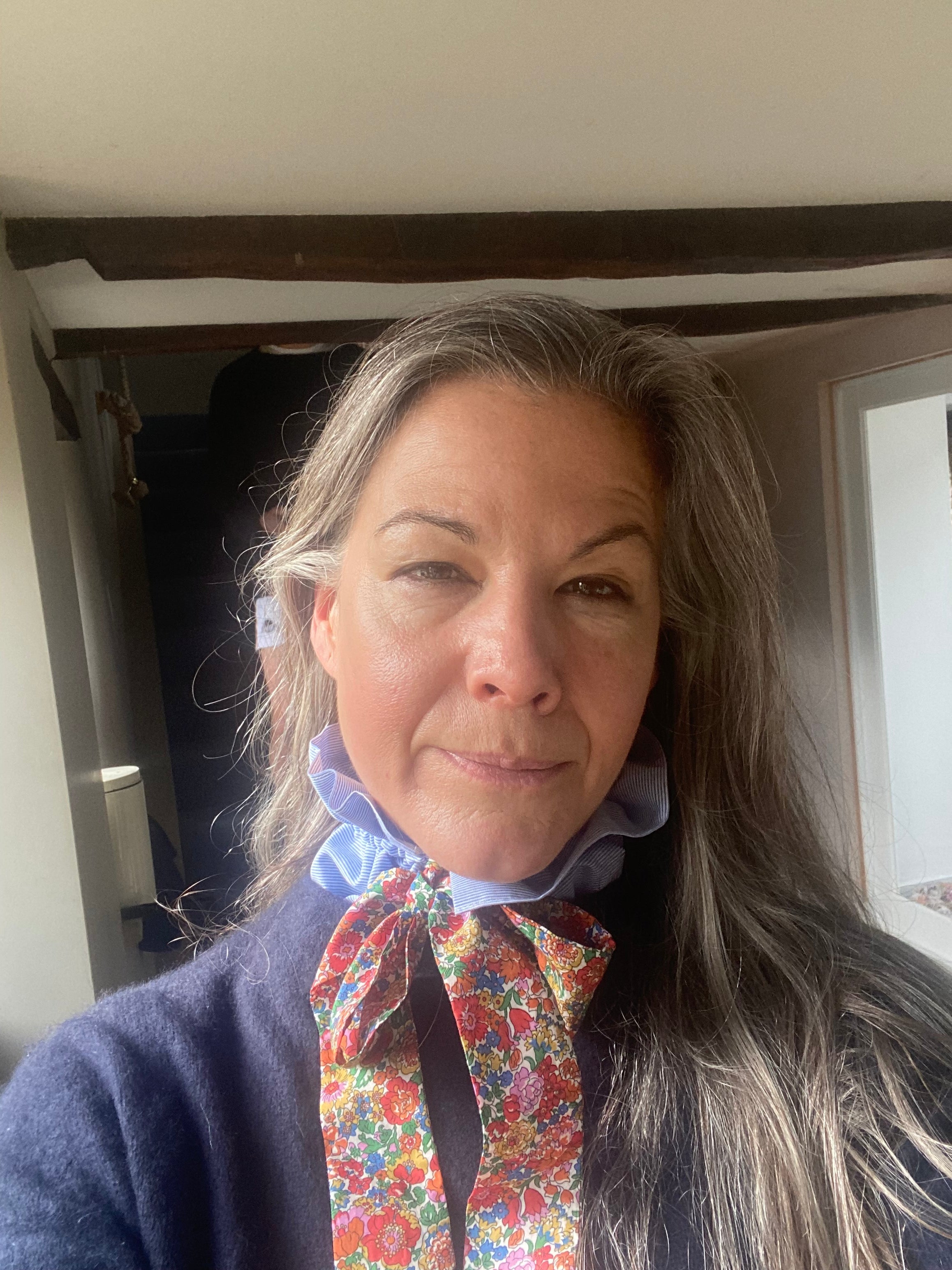 Liberty of London neck ruffle collar with bow