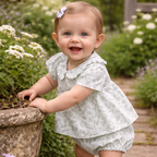 Georgia Short Blouse & Bloomer Set
