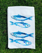 Tea towel - Oh so bright Fresh Fish