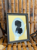 Beautiful Vintage Silhouette of an Elegant Lady with Choker