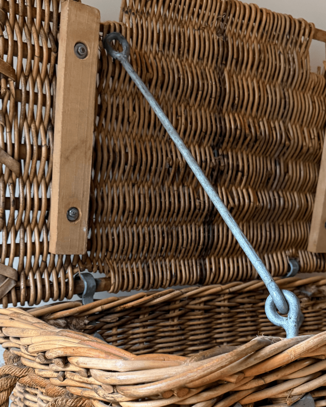 Victorian Industrial Basket On Wheels