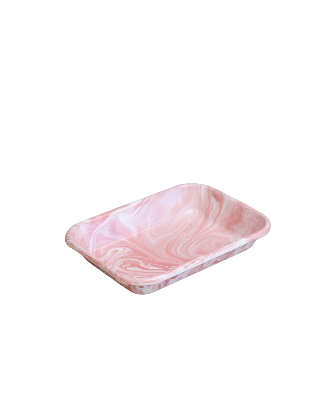 Marble Rectangle Enamel Baking Dish | Medium, Small, Mini | Pink