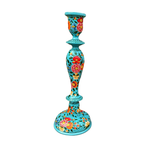 Kashmir Wooden Candle Stick Holder 12"