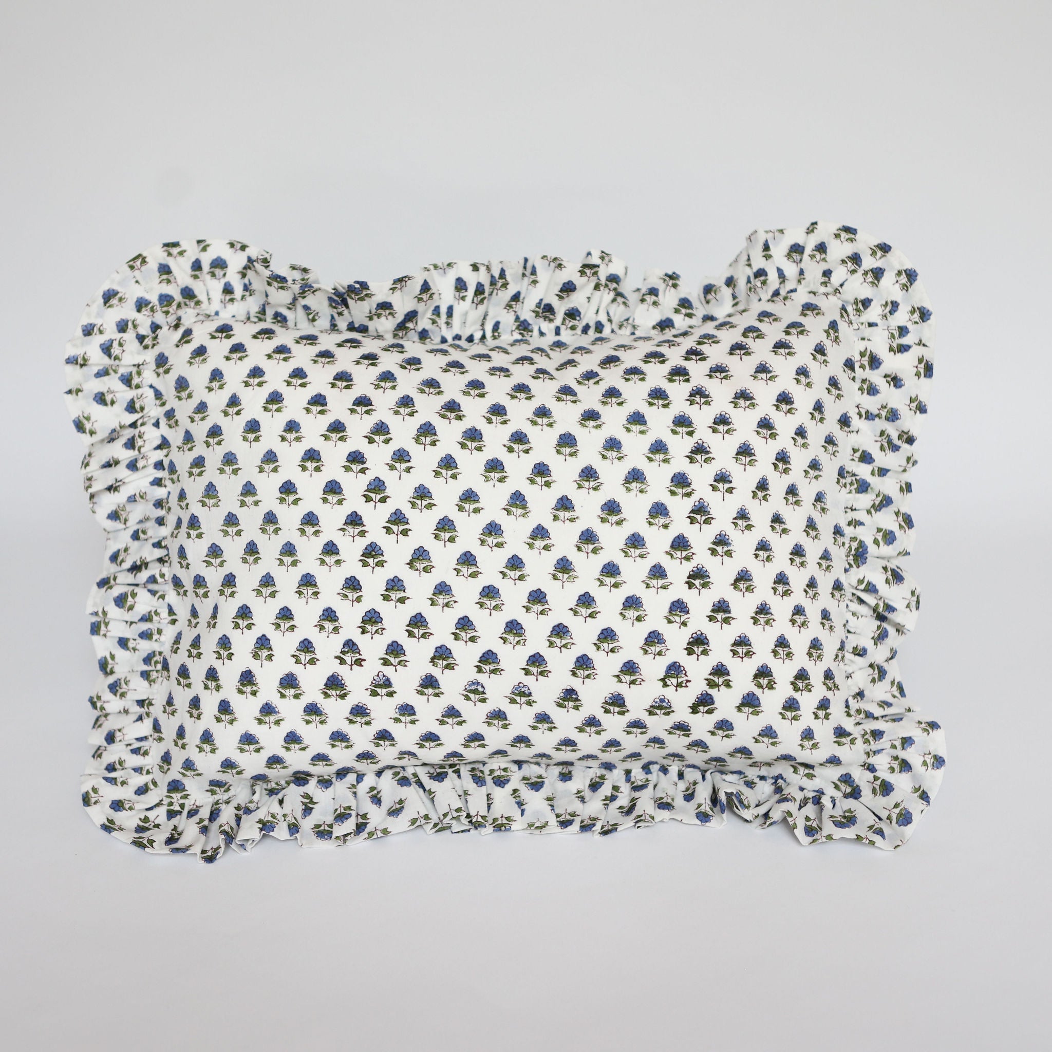 Blue Flower Cushion Cover - SALE