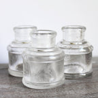 Vintage Clear Inkwell image 1