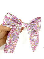 Pretty Miffy Liberty fabric barrette bow clip