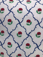 Handmade ruffle cushion in vintage Laura Ashley fabric.