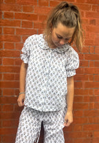Tallis Blue Muslin Pyjamas