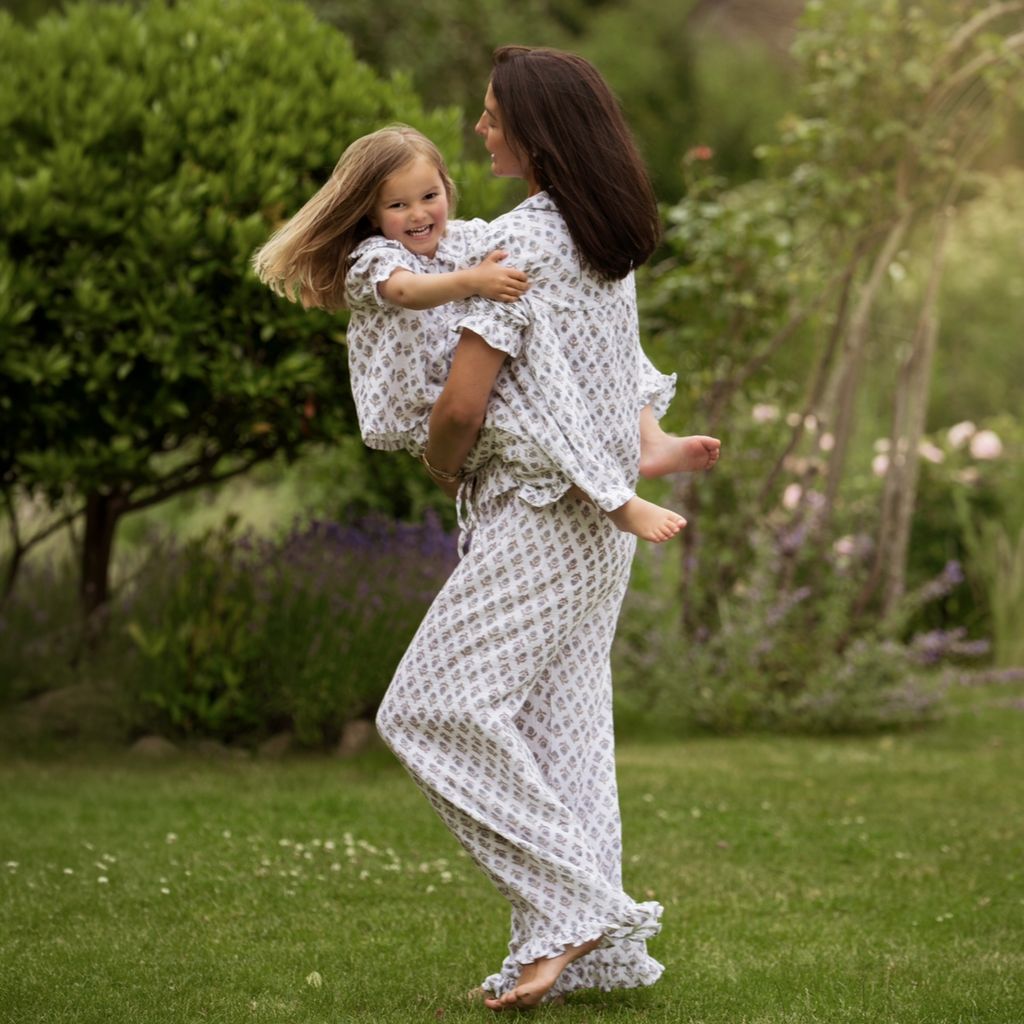 Tallis Blue Muslin Pyjamas