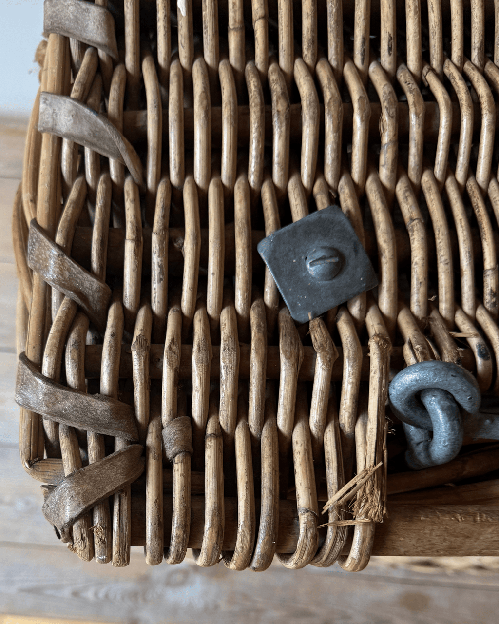 Victorian Industrial Basket On Wheels