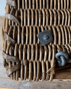 Victorian Industrial Basket On Wheels