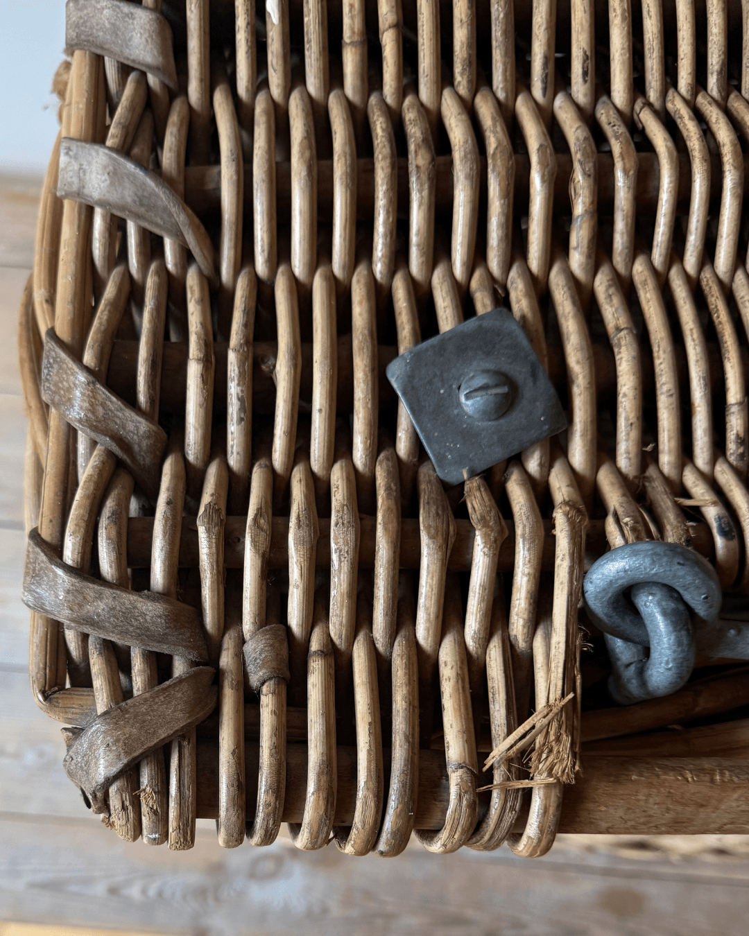 Victorian Industrial Basket On Wheels