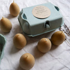 6 Egg Beeswax Candles In Box