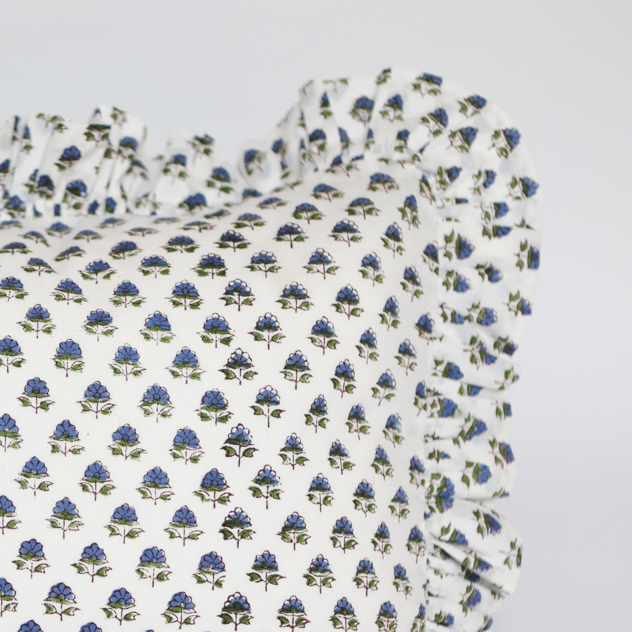 Blue Flower Cushion Cover - SALE