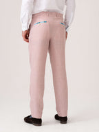 Dusty Pink Suit Trousers - Linen, Wool & Silk