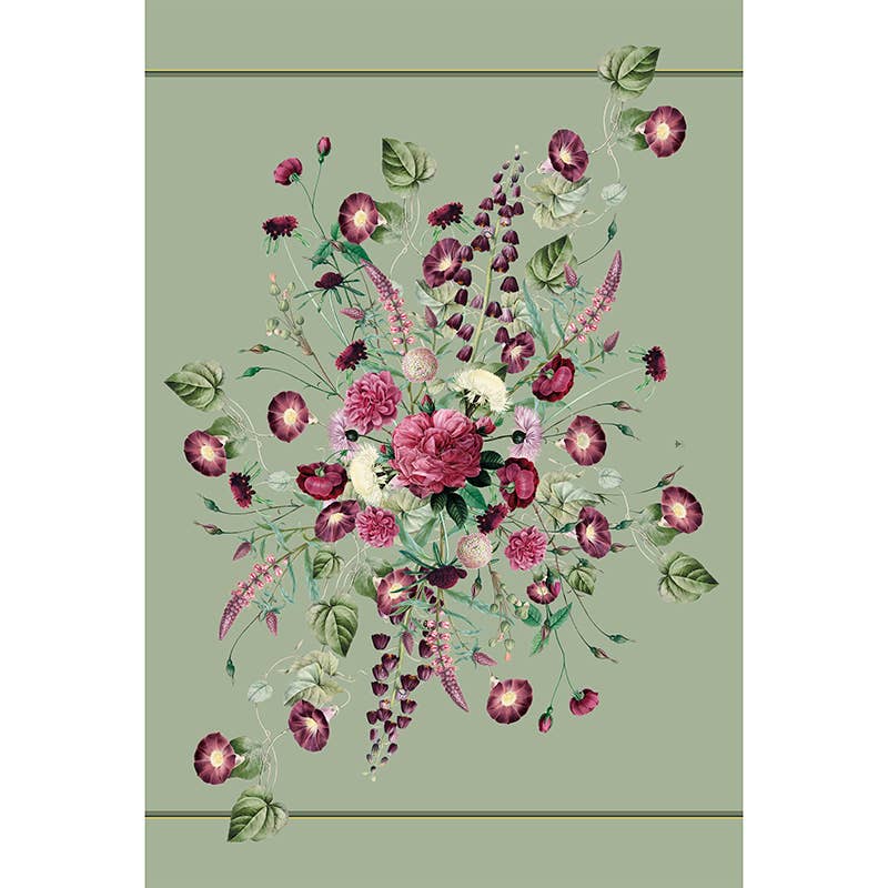 Linen Tablecloth 145x220 cm | Blossom Garden