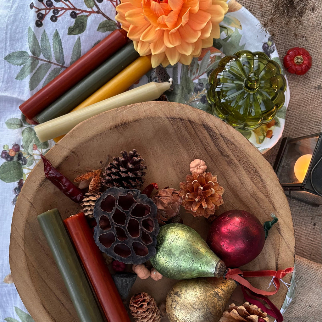 Wooden Pedestal Display Platter | 30cm