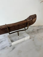 Early 20th Century West African Weaving Shuttle mounted on Perspex