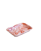 Marble Rectangle Enamel Baking Dish | Medium, Small, Mini | Red