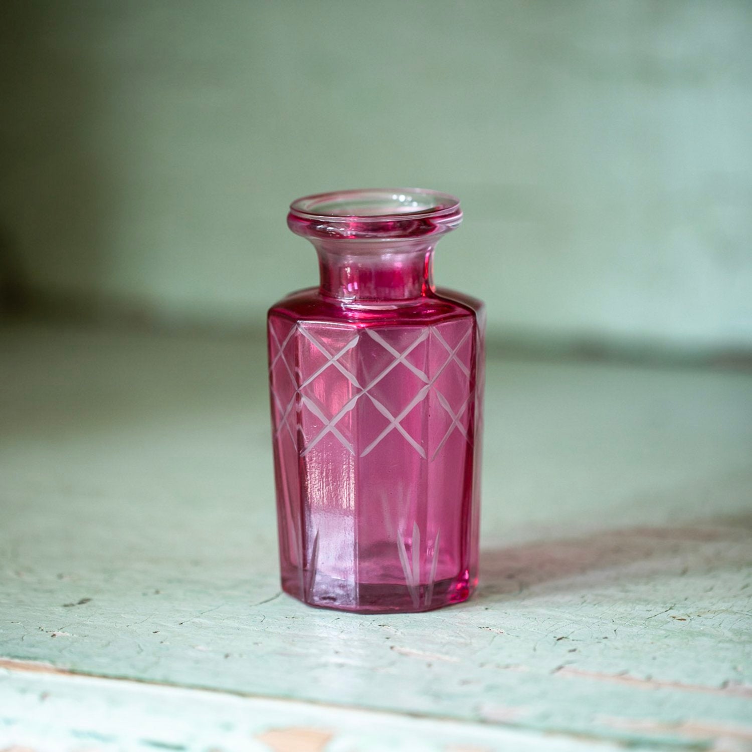 Vintage Style Pink Bottle image 1