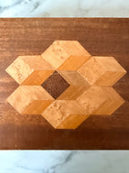 Antique Wooden Parquetry Box, C1920