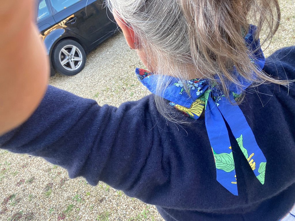 Liberty of London neck ruffle collar with bow