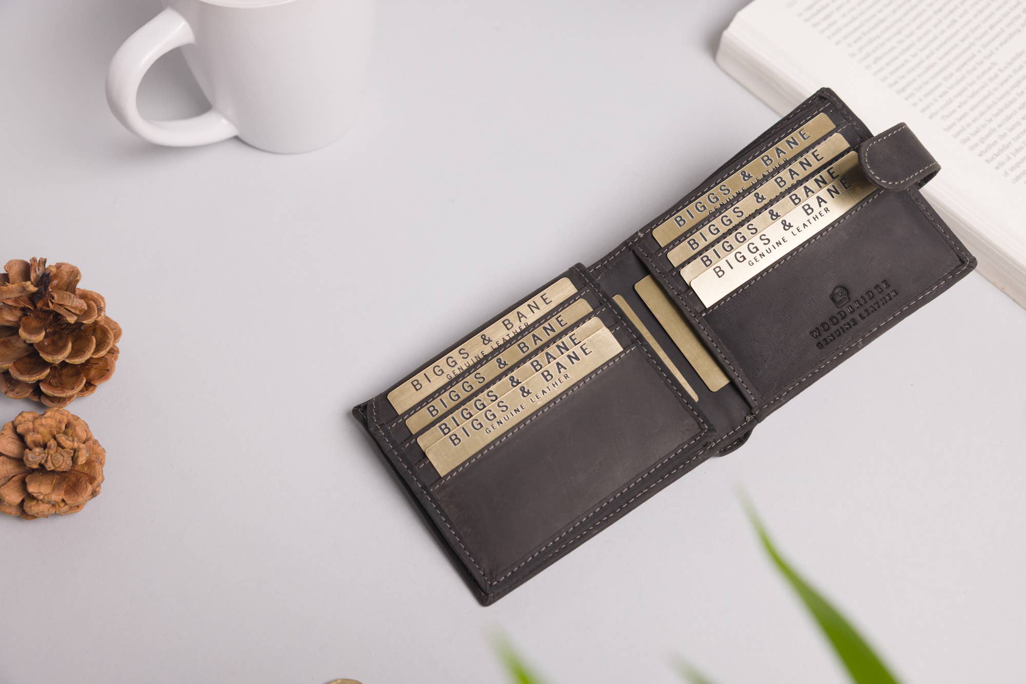 Black Bifold Leather Wallet