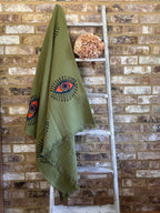 Khaki Eye Organic Cotton Peshtemal Towel