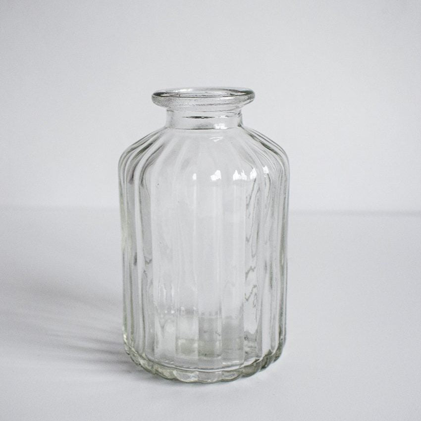Coloured Diffuser Bottles - Clear Ribbed image