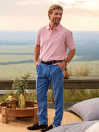 Pink Piqué Cotton Polo